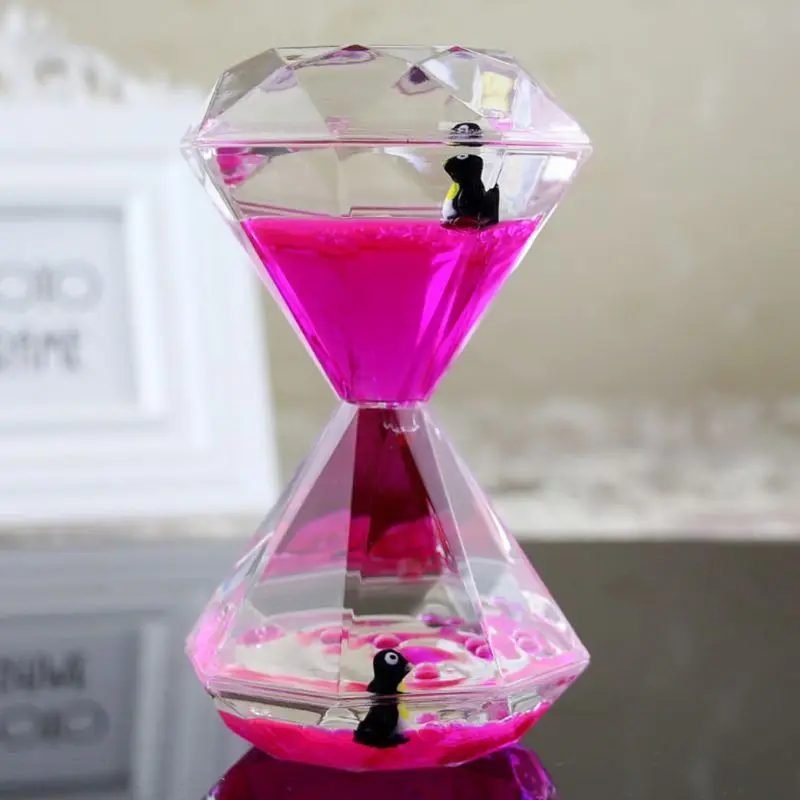 Алмазная форма жидкость движение Bubbler таймер плавающие морские создания детские игрушки K92D