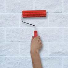 7 дюймов имитация кирпича узор тиснение цилиндр стены краски ролик кисти диатома грязи строительный инструмент краски ролик декор стен