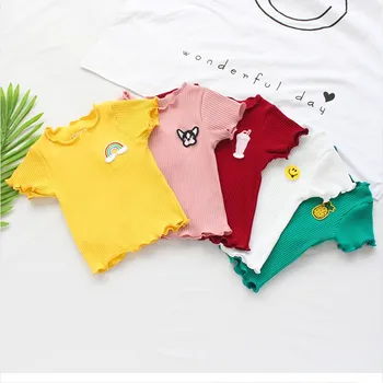 

2020 Summer Girls Short-Sleeved T-shirts Boys Baby Compassionate Baby Half-Sleeved Undershirts Children Clothing Tops