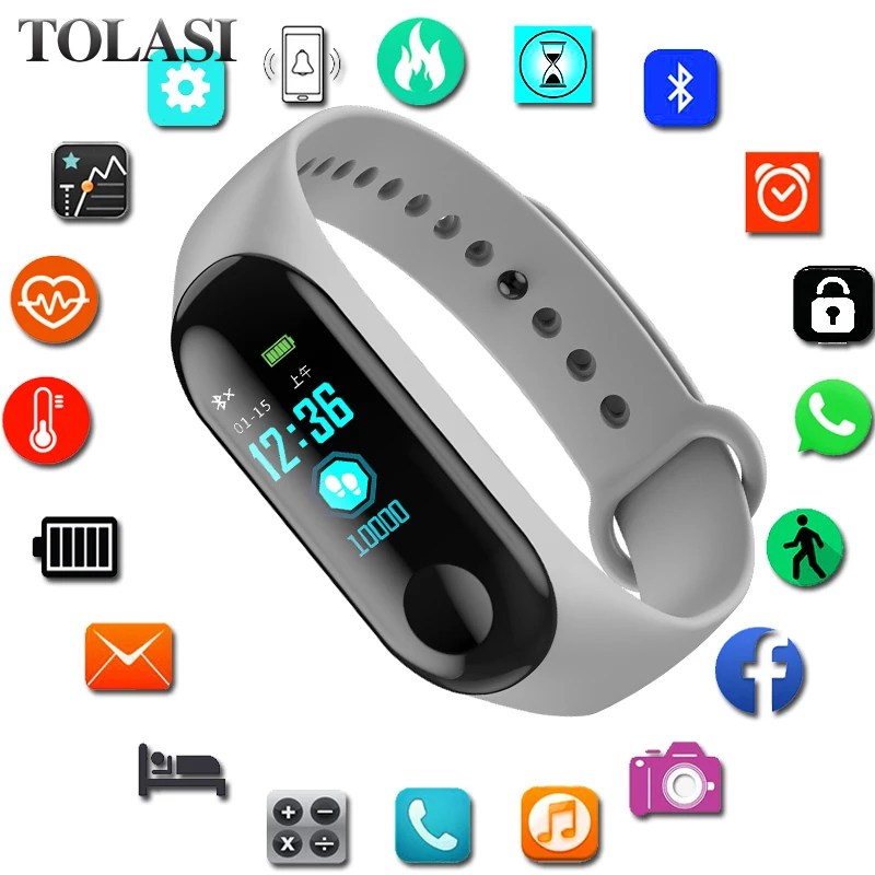

Sport Bracelet Smart Watch Women Men For Android IOS Smartwatch Fitness Tracker New Electronics Smart Clock Wach IP68 Waterproof