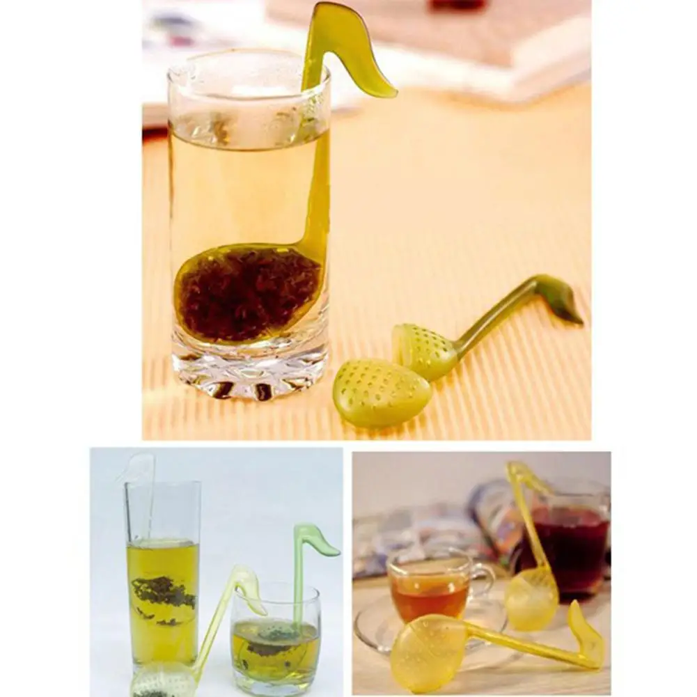 

Music Note Shape Tea Filter Strainer Teaspoon Infuser Teabag Drinkware Tool Plastic Tea&Coffee Strainer Tea Filter
