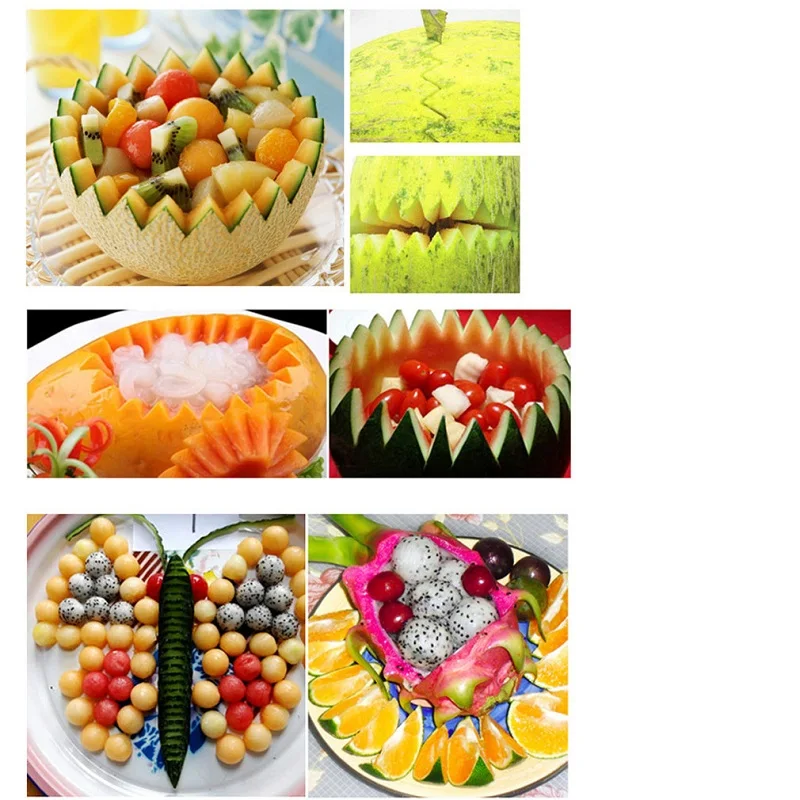Двойная головка копать совок для мячей ложка шарика DIY ассорти холодной посуды