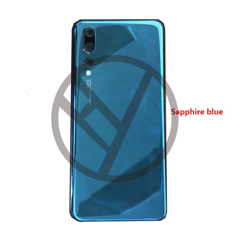 P20 Pro Чехол для задней части телефона для huawei P20Pro P20 Pro задняя крышка батарейного отсека задняя стеклянная панель Замена - Цвет: Sapphire blue