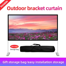 LEJIADA проектор защитной Портативный 16:9 84 100 120 фут домашное на открытом воздухе KTV офис 3D HD проектора кронштейн складной Экран