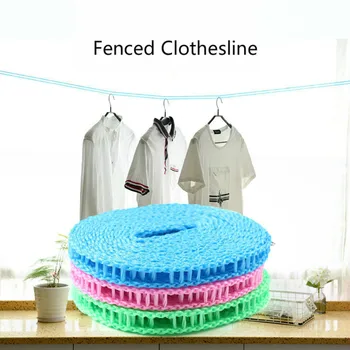 

3M/5M Nylon Clothesline Anti-Slip Clothes Hanger Travel Rope Washing Line Drying Rack Outdoor Windproof Fence Type Clothesline