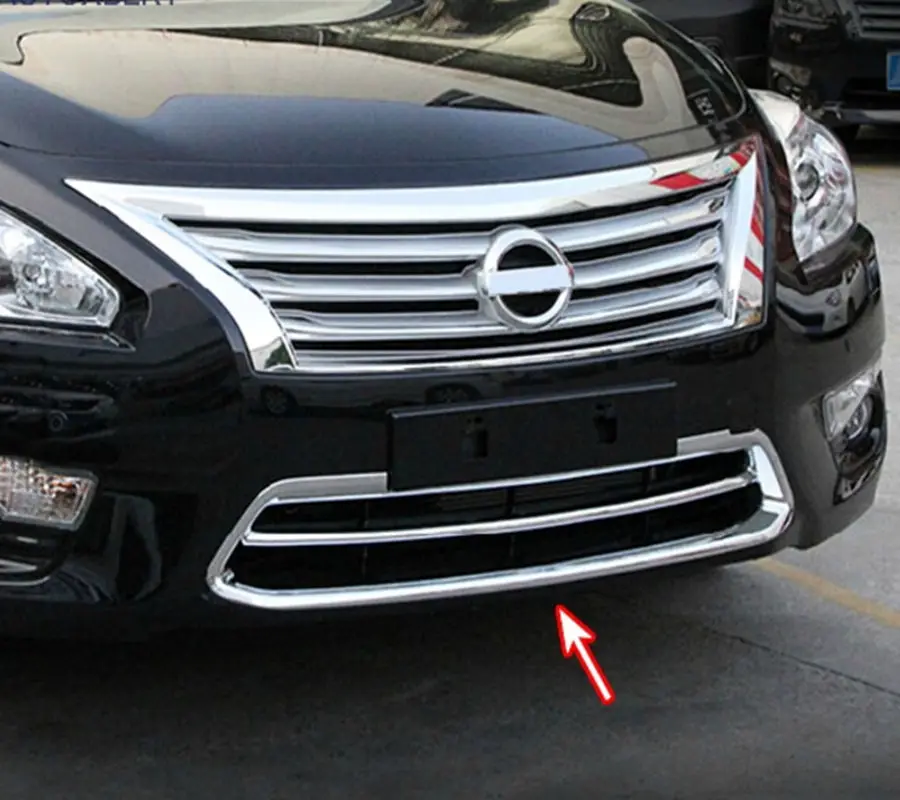AX Chrome передняя сетчатая Нижняя решетка бампера для Nissan Teana Altima 2013 2014 2015 рамка Decore
