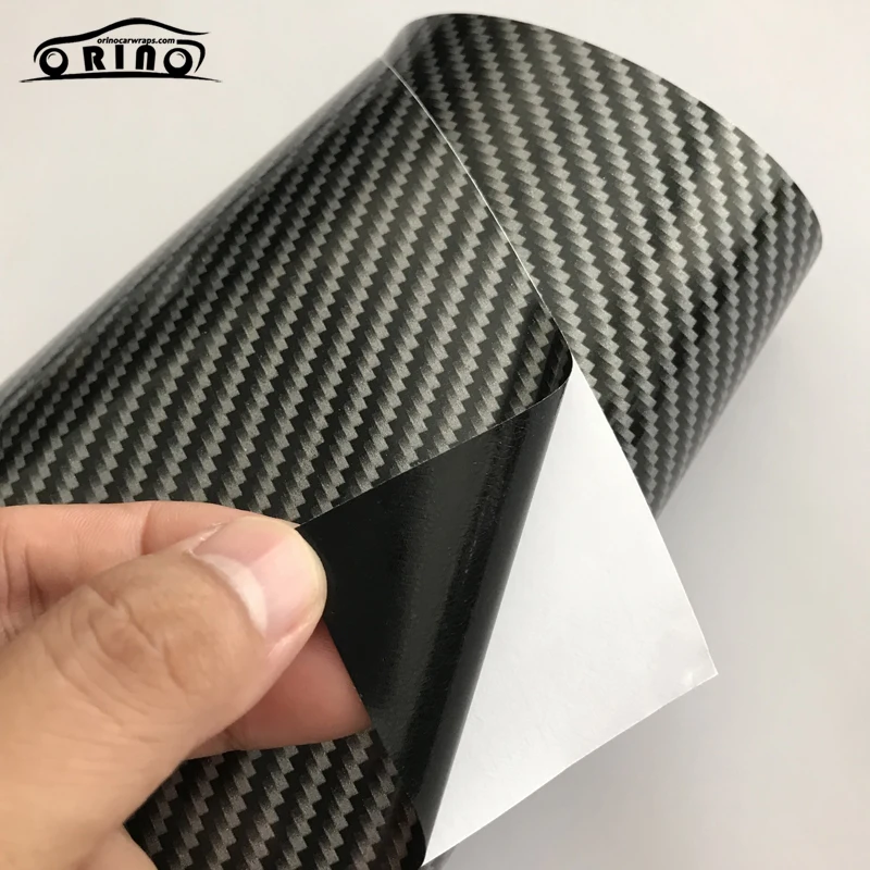 Silver 2D Carbon Fiber Vinyl Wrap Sticker-6