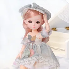 Poupée princesse bébé Reborn BJD, 30cm, 1/6, 23 articulations, bien emballées, jouets cadeaux pour filles