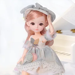 Poupée princesse bébé Reborn BJD, 30cm, 1/6, 23 articulations, bien emballées, jouets cadeaux pour filles 