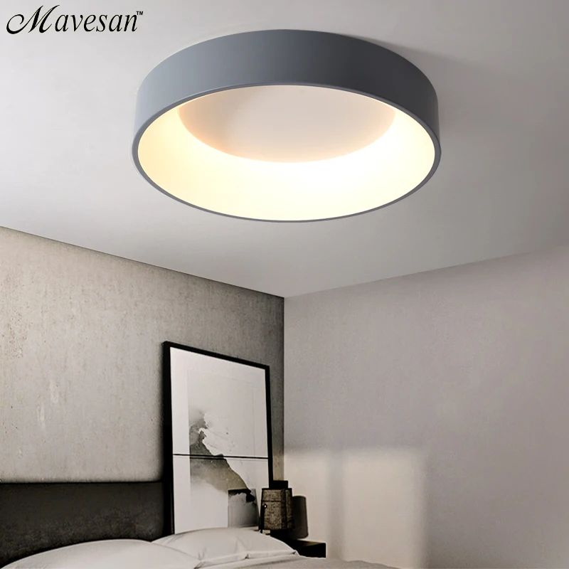  Round Modern Led Ceiling Lights For Living Room Bedroom Study Room Dimmable+RC Ceiling Lamp Fixture - 32983194796