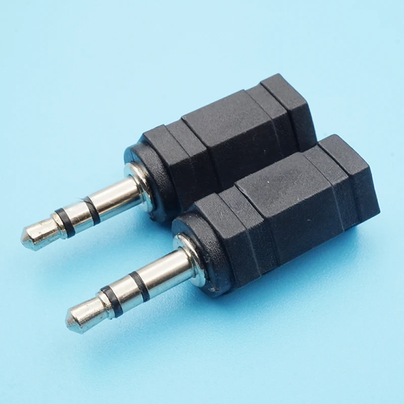 50pcs 3 5mm Dual Stereo Male To 2 5mm Female 2 5 To 3 5 Mono Audio Plug Connector For Earphone Converter Headphone Adapter Jack