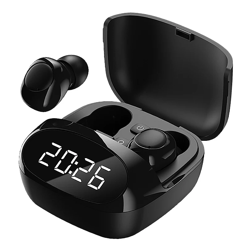 XG 29 Bluetooth Headset TWS Bluetooth 5 0 Sports Stereo Mini Earbuds Sn Display Clock Charging Box Wireless Headset