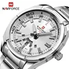 NAVIFORCE – montre-bracelet en acier pour hommes, étanche, décontractée, Quartz, Date, marque de luxe ► Photo 1/6