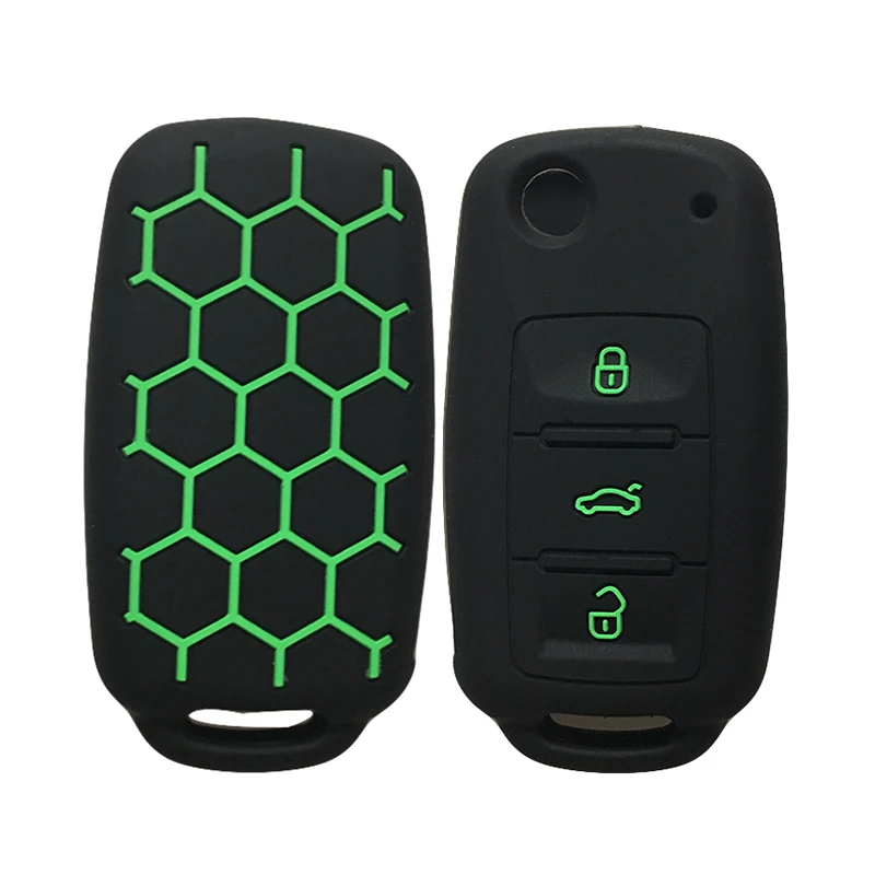 Keychain Car Key Cover for Volkswagen Passat Beetle Polo Bora 3Button Remote Control Flip Key Case for Keychain Alarm Silica Gel Keychain Car Key Cover for Volkswagen Passat Beetle Polo Bora 3Button Remote Control Flip Key Case for Keychain Alarm Silica Gel