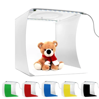 

Upgrade Folding Photo Studio Lighting Tent Softbox Kit 2 LED Panel Background Photo Studio Light Box Photography Lighting Tent