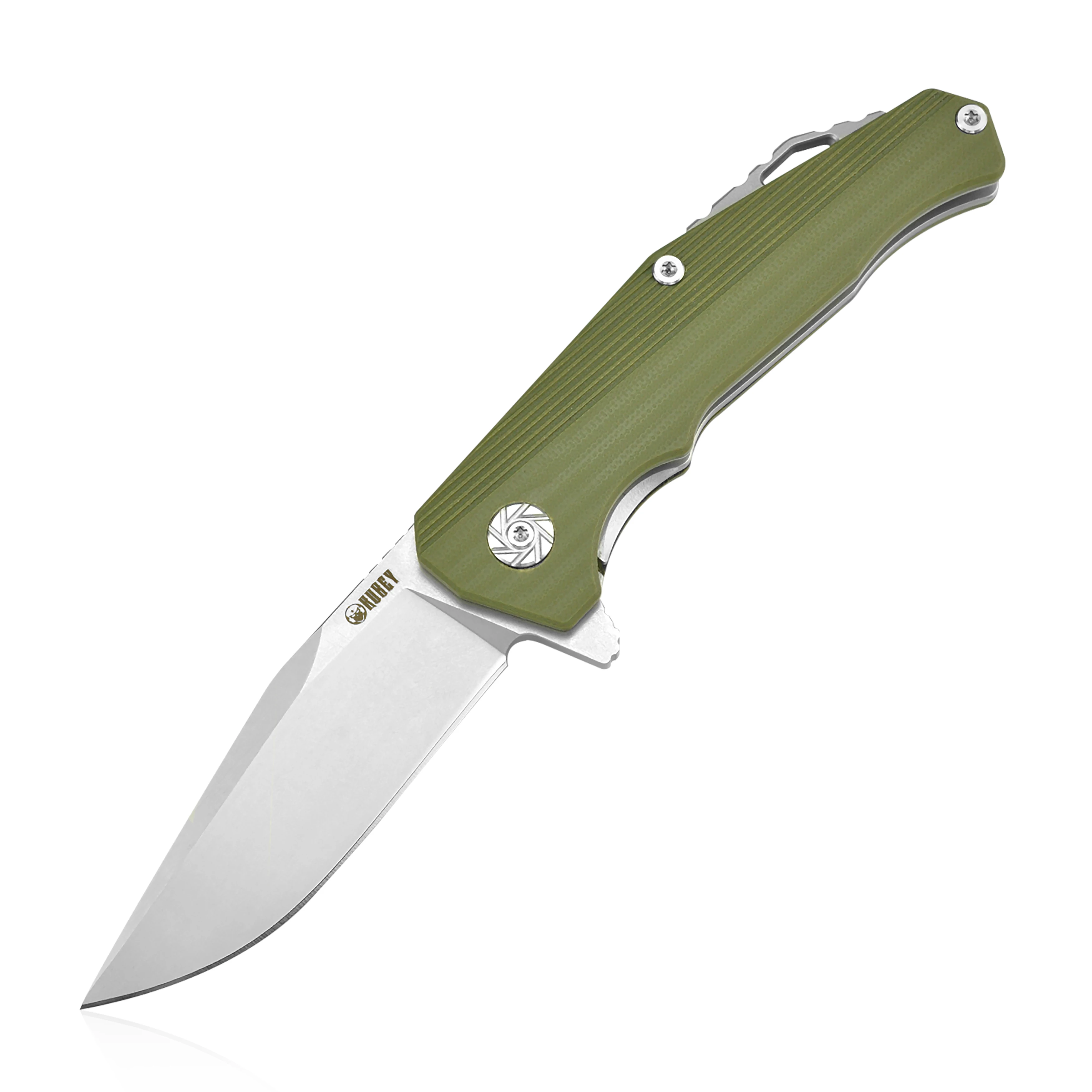 KUBEY KU216 EDC Складной карманный нож D2 стальное лезвие со стеклянными ручками G10 весы С флиппером шариковый подшипник Походный нож