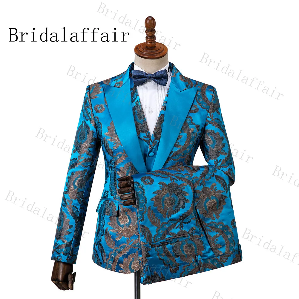 as image color-2 Костюм Bridalaffair Homme, модный заостренный лацкан, мужской свадебный костюм в горошек, смокинг, Мальчишник, костюмы для жениха, смокинги - Цвет: as image color-2