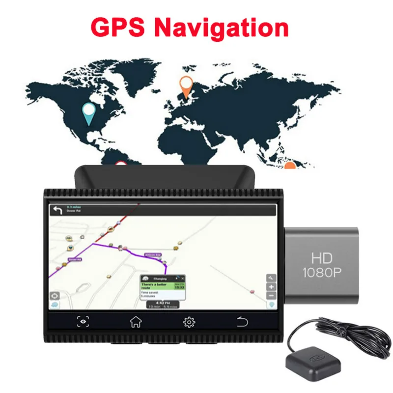 ȵ̵ ڵ DVR  GPS  ڵ ī޶, ADAS , IPS ġ HD 1080P ڵ  ī޶,  ͸  ڴ, 4G