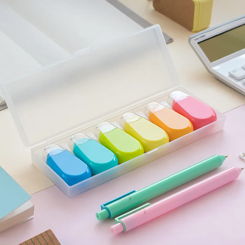 

Sky High Correction Tape 6 PCs Imported from Japan Tapecore Corretion Pen/fluid Set U + 3246/Stationery Korea