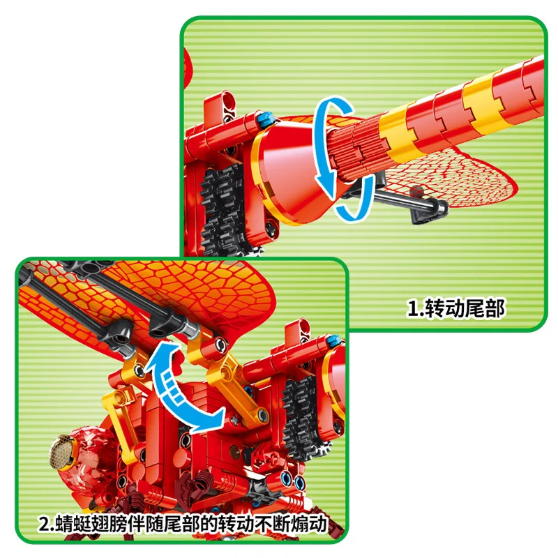 

Baby Semp Building Blocks 703300 Plot Mechanical Password Insect Garage Kit REDDRAGONFLY Assembled Fight Inserted Educational Sm