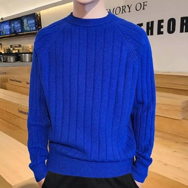 

Winter 2020 Men's sweater High Collar Top Men's Leisure Bougainvillea Thick Long Sleeve Sweater