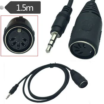 

DIN to 3.5mm Cable 5Pin DIN Female to 3.5MM male SmartPhone AUX Headphone Stereo Jack Adapter Input Cable 0.5M 1M 1.5M