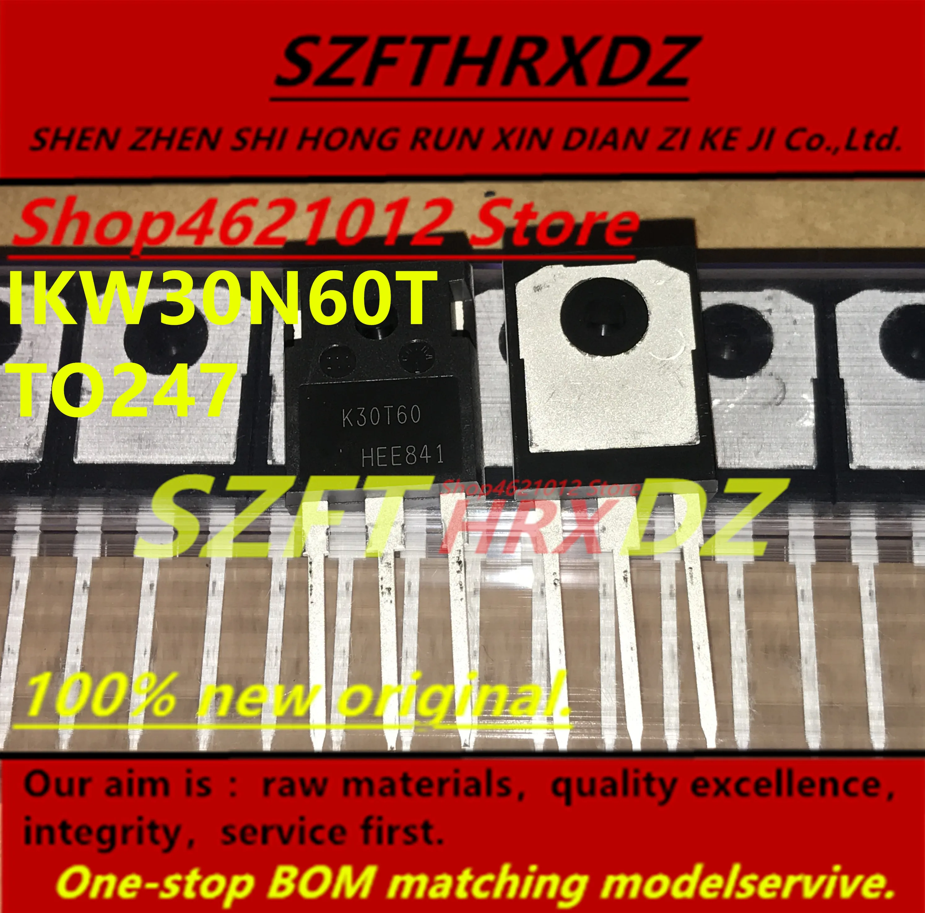 SZFTHRXDZ+(10 шт.) IKW30N60T K30T60 TO247