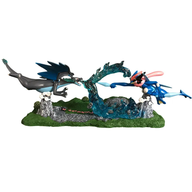 40 см TAKARA TOMY фигурка экшн детские подарки Pokemon Monster ACG Greninja vs Charizard фигурка сцены игрушка Рождественский подарок