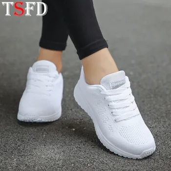 

Round Toe Women Running Shoes Low Top White Sneakers for Women Plus Size Shoes Sport Women Ultralight Sports Shoe Women Shoe V15