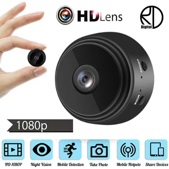 

A9 1080P Wifi Mini Camera Wireless Home Security Camera 2.4GHz Micro Camcorder Video Recorder Support Remote Mini Camcorders