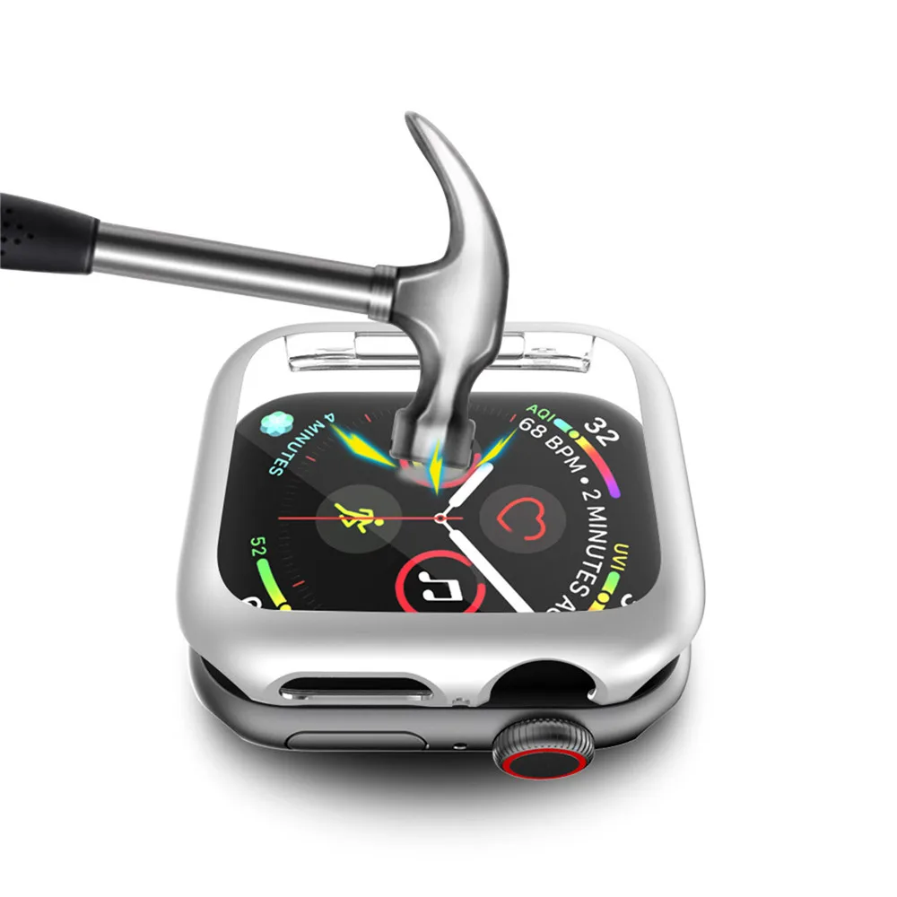 Чехол-пленка для Apple Watch 40 мм, 44 мм, серия 5, 4, защитная пленка для экрана, чехол-бампер для iWatch 44 мм, 40 мм, чехол