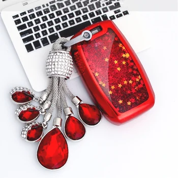 

Soft TPU Car Key Cover Case For Kia Ceed Rio Sportage R K3 K4 K5 Ceed Sorento Cerato Optima L498 2015 Auto key Quicksand Shell