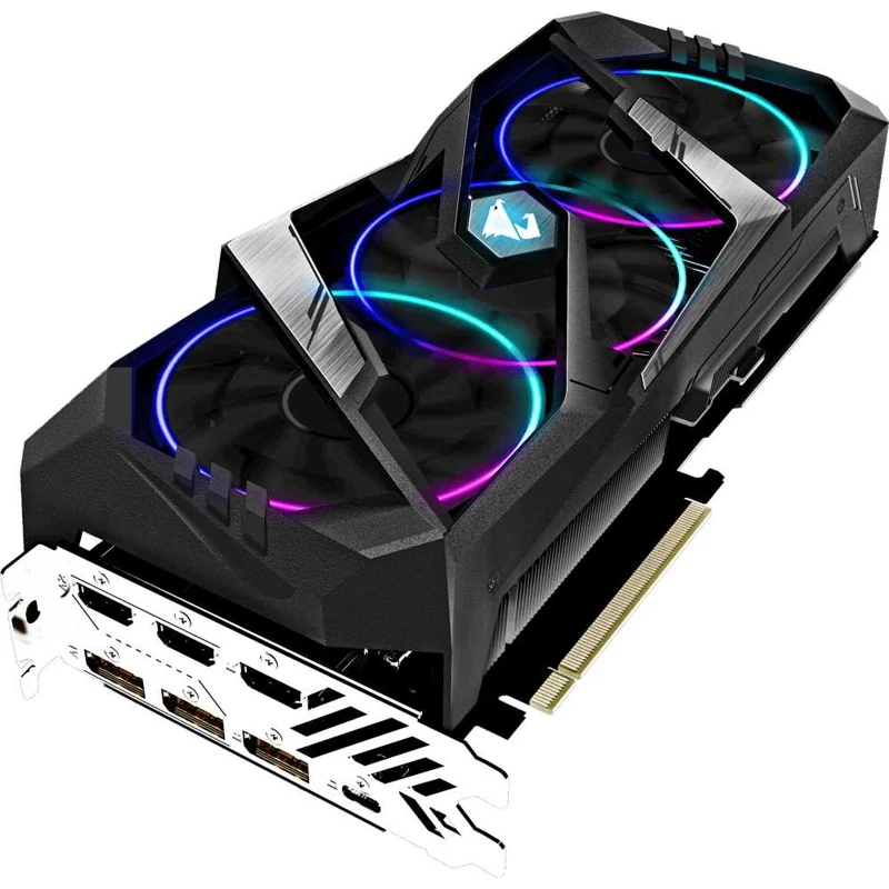 Видеокарта Gigabyte PCI-E GV-N208SAORUS-8GC NV RTX2080SUPER 8192Mb 256b GDDR6 1860/15500/HDMIx3/DPx3