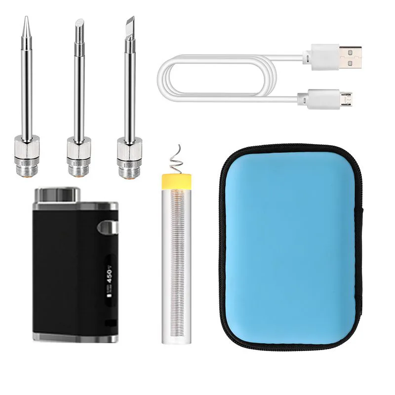 

510 Electric Soldering Iron kit Wireless Battery USB Charging Portable 1W-75W Adjustable Welding Solder Rework Station
