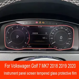 Tempered Glass Screen protector For Volkswagen golf 7 7.5/facelift  2018-2020 9.2 inch infotainment Car Navigation Film GPS - AliExpress