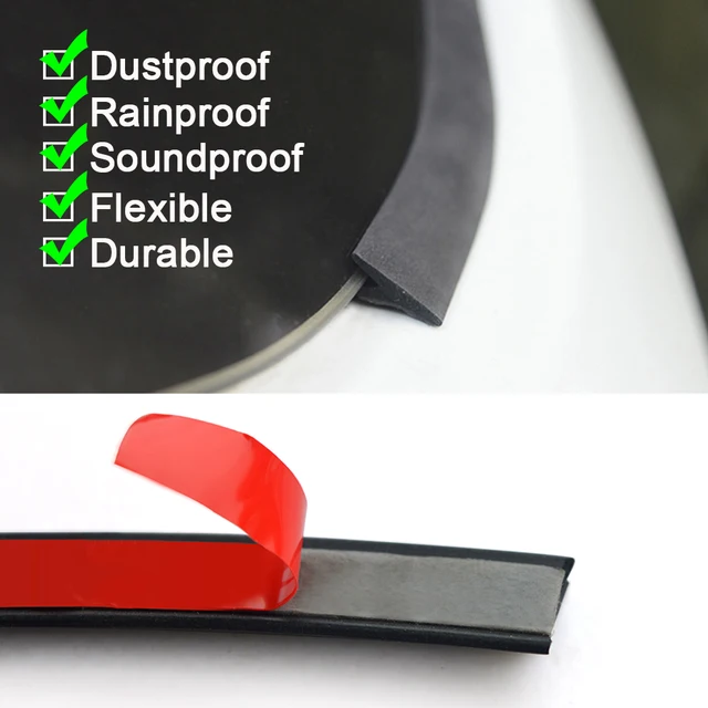 Guarnizione Parabrezza Auto EEEKit - 5m, Gomma EPDM, Antiscivolo, Isolante Acustico - Foto 6
