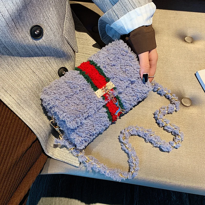 

Online Celebrity Fashion Bag Women's 2019 New Style Autumn And Winter Fashion DIY Entirely Handmade Weaving Casual Shoulder Obli