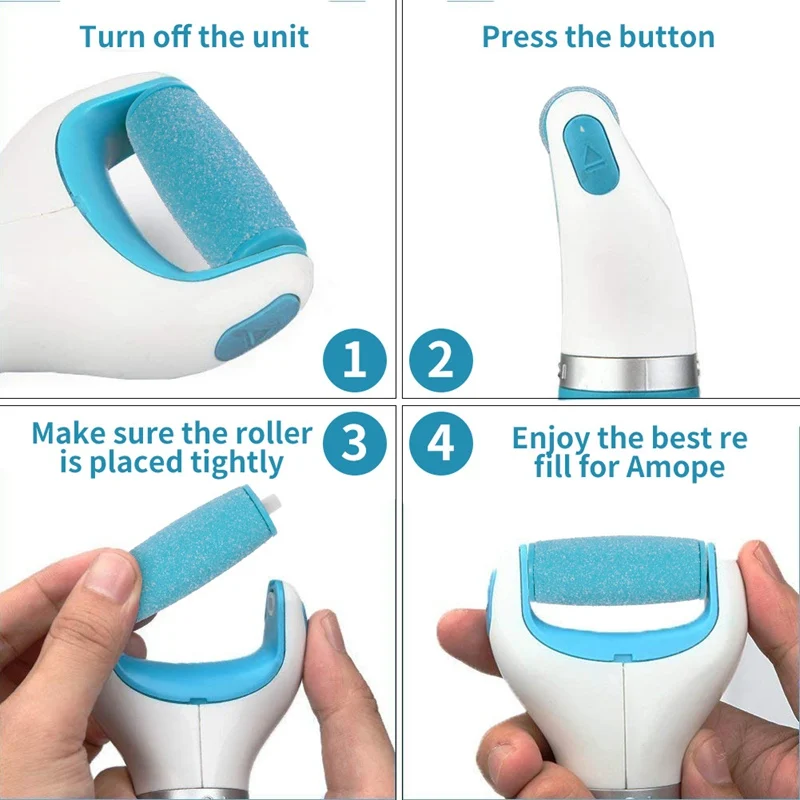 20 шт. Новое поступление, инструмент для ухода за ногами, головки Pedi для удаления твердой кожи, замена заправок, ролики для пилочки Scholls, инструмент для ухода за ногами