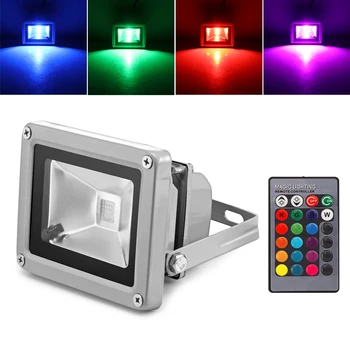 

LED RGB Flood Light 10W Outdoor Spotlight Led Floodlight Color Reflector Led Waterproof IP65 Reflector Spotlight