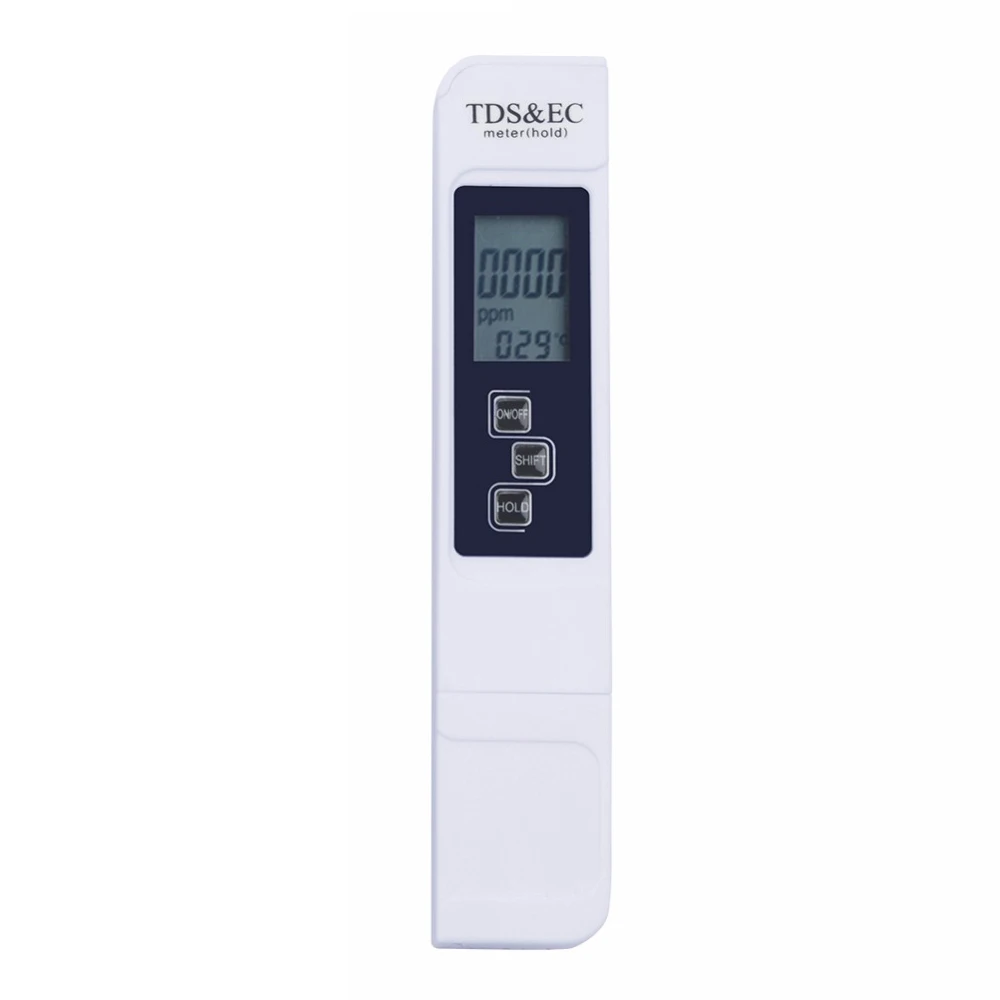 Профессиональный Цифровой TDS EC Тестер качества воды Ручка инструмент 0-5000ppm 0-9990us/cm Измеритель проводимости с температурной компенсацией
