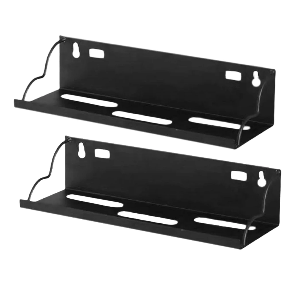 2x  Iron Wall Mounted Storage Shelf Flowerpot Rack Hanging Display Shelf 