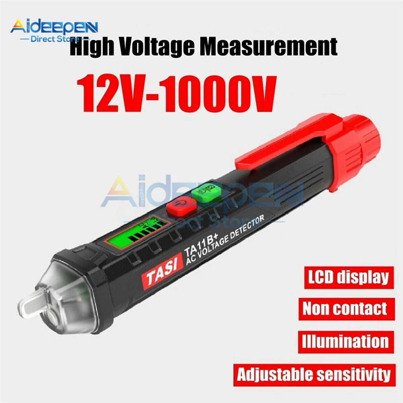50Hz/60Hz 12V 1000V AC/DC Voltage Test Pencil LCD Digital Multi function Non Contact Induction Test Pencil Voltage Detector|Voltage Meters| - AliExpress