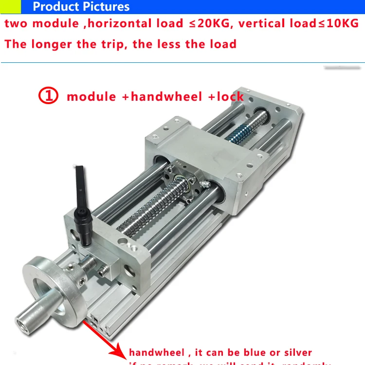 Details about   500mm Linear Rod Actuator Motion Cross Sliding Module with Handwheel Milling CNC 