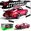welly 1:24  Porsche 911 Turbo 3.0 car  alloy car model simulation car decoration collection gift toy Die casting model boy toy ► Photo 3/6