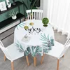 Net red small round table cloth PVC waterproof oil proof anti scald round table cloth household tea table table table cloth