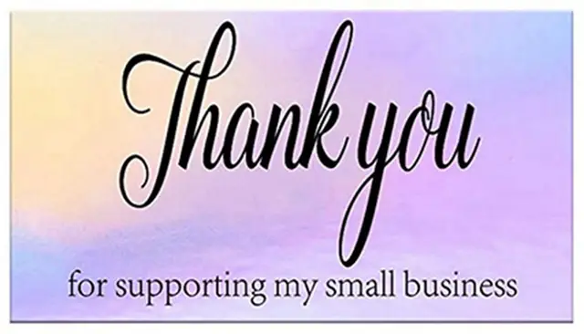50Pcs Thank You for Your Order Business Cards Greeting for Party Shopping Purchase Cards Appreciation Card for Small Business Style 4