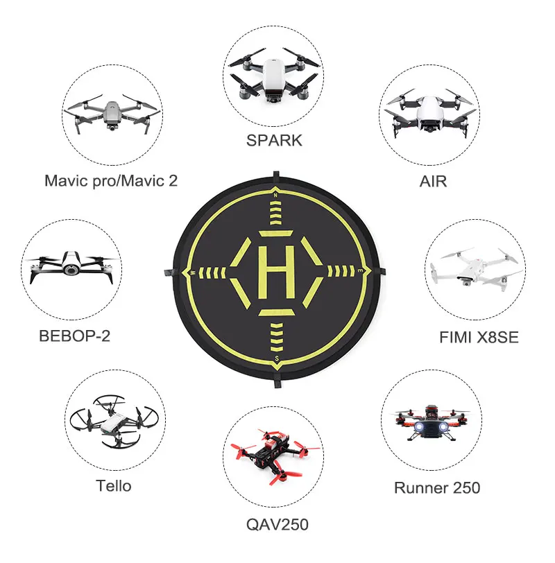 Парковочный фартук посадочная площадка 56 см Вертолетная площадка Водонепроницаемая Складная посадочная площадка для DJI Mavic Pro Platinu Air Spark Drone складные комплекты