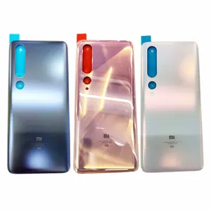 Image 1 - 100% boîtier arrière en verre dorigine pour Xiaomi Mi 10 Pro / Mi 10 5G couvercle de batterie porte arrière remplacement boîtier arrière boîtier de batterie 