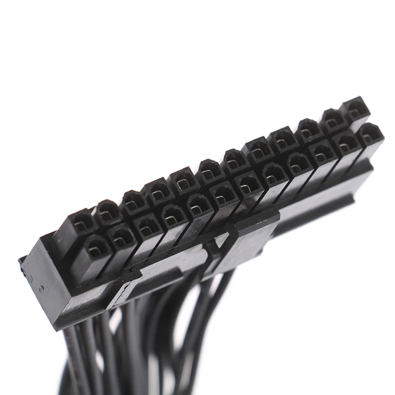 24Pin Power Supply Synchronizer Male To Female ATX Mining 30cm 24 Pin Dual PSU Extension Cable For Computer Adaptor For Mining