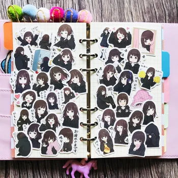 

39pcs Girl Nanase Toy Stickers For Suitcase Satchel Schoolbag Book Bag Pencil Box Folder Phone Laptop Travel Luggage Cool Decals